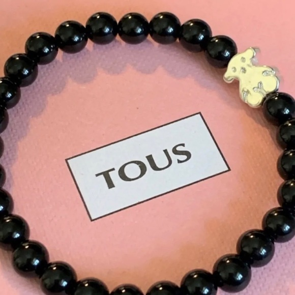 TOUS Black Onyx Bear Bracelet - Picture 3 of 6